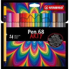 Data Store Pen 68 Arty - Keçe Uçlu Boya Kalemi - 24'lü Paket - Çeşitli Renkler