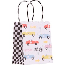 Data Store - Race Car Party Bags - Yarış Arabaları Parti Çantaları - 8'li