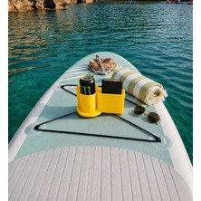 Msv Studio 3d Sup Board Telefon & Içecek Tutucu Organizer | Paddle Board Bardaklık | Çok Amaçlı Su Sporları Aksesuarı