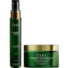 Biberiye Saç Bakım Seti - Saf Biberiye Suyu Toniği (100 Ml) ve Besleyici Saç Maskesi (250 Ml) - Argan, Shea Yağı ve Protein Içeren Vegan, Nemlendirici ve Parlaklık Destekleyici Ikili Rutin