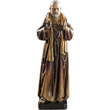 Plc 20 3 cm Yapay Reçine Saint St Padre Pio Pius Heykel Figür Yazı Masası
