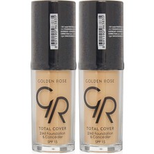 Cover 2si1 Arada Kapatıcı ve Fondöten No 15 Warm Sand - 30 ml 2 Paketi