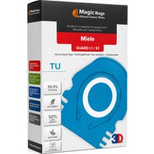 Famous Miele Miele Tu Guard L1, Guard S1, Co Guard M1 Uyumlu Toz Torbası 4'lü