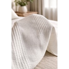 Bikaya Home Tek Kişilik Pamuklu Petek Pike 160X220 cm | Hafif, Nefes Alabilir ve Konforlu | Yazlık & Günlük Kullanım