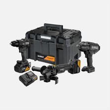 Dewalt DCK3222MP2T-QW Mclaren Üçlü Set + 2X5AH Akü Set (Matkap + Taşlama + Somun Sıkma)