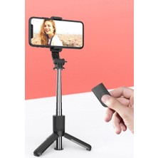 Magsafe ile Uyumlu Bluetooth Selfie Stick Manyetik Telefon Tutucu 360 Döner Başlık Tek Tuşla Açılır 11.5-41CM Teleskopik Uzatma 4.7-7 Inç Abs Alüminyum Alaşım SS22 Siyah