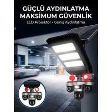 Sepetopia Güneş Enerjili Kablosuz Dış Mekan Güvenlik Kamerası Gece Görüşlü LED Projektörlü