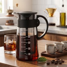 Hubby Chef Premium Borosilikat Cam Soğuk Kahve Demleme / Cold Brew & Sürahi – 650 ml (4 Cups)