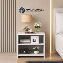 Adalımodules 2 Raflı Çok Amaçlı Komodin Yan Sehpalar