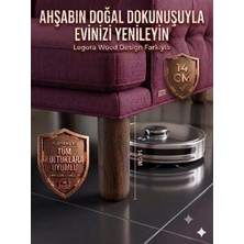 Legora Wood Design 14 cm Bohem Koyu Ceviz Ahşap Mobilya Ayağı Gürgen Ağacı Ahşap Mobilya Ayağı