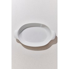 Paşabahçe Organic Porselen Oval Fırın Kabı 48 cm Beyaz, Borcam