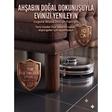 Legora Wood Design 10 cm Bohem Koyu Ceviz Ahşap Mobilya Ayağı Gürgen Ağacı Ahşap Mobilya Ayağı