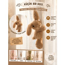 Eco Sepet Sarılan Tavşan Peluş Karamel 25 Cm, Fon Perde Toplayıcı, Hug Me Tavşan Peluş, Kucaklayan Tavşan Karamel