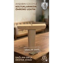 Legora Wood Design 1. Sınıf Gürgen Ağacı Ham Mobilya Kanepe Koltuk Tv Ünitesi 18 cm Ahşap Destek Ayağı