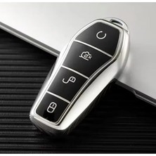 Keyron Byd Atto 3 ve Seal U Anahtar Koruma Kılıfı Siyah / Gümüş Lütfen Uyumlu Anahtar Modeline Bakınız