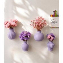 No12 4'lü Mini Vazo Buzdolabı Magnet Seti