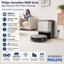 Philips Homerun 9000 Serisi Robot Süpürge, Islak ve Kuru Temizlik,  Yüksek Emiş Gücü, Homerun Uygulaması ile Uzaktan Kontrol,...