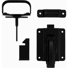 Grains Global National Hardware N101-576 Salıncak Kapı Sürgüsü, Siyah, 3/4 Inç