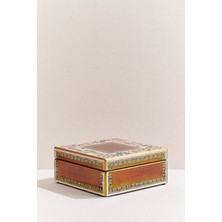 Paşabahçe Çiçek Kutu 18X18X7 cm Gold, Dekoratif Kutu