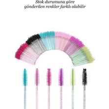 50 Adet Profesyonel Kirpik Fırçası Paketi Kaş Kirpik Tarama Fırçası Easy Beauty
