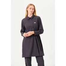 Swan Uniform Luna - Antrasit Kadın Tesettür Üst Üniforma