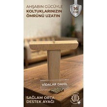 Legora Wood Design 1. Sınıf Gürgen Ağacı Ham Mobilya Kanepe Koltuk Tv Ünitesi 16 cm Ahşap Destek Ayağı