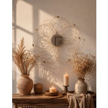 Furestan Home & Living Rattan El Yapımı Çiçek Ayna