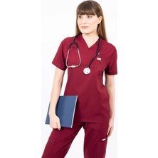 Swan Uniform Lyon - Bordo Kadın Üst Üniforma1