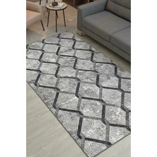 Polaris Halı Kaymaz Taban, Kabartmalı, Salon, Mutfak, Koridor,yatak Odası, Kesme Yolluk Halı 7012 Gri