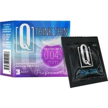 Adres Medikal Q Thınk Thın Extra Ince 0.045 mm Prezervatif 3'lü Paket