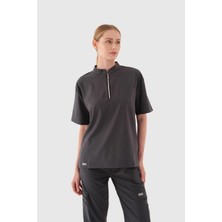 Swan Uniform Ocean- Füme Kadın Üst Üniforma