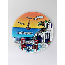 Mundy Göynük Polyester Kabartmalı Magnet Çap:6,5cm Dekoratif Hediyelik Buzdolabı Süsü (KOD:1374)