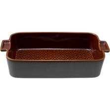 Paşabahçe Amber Petek Seramik Dikdörtgen Fırın Kabı 34 Cm, Borcam