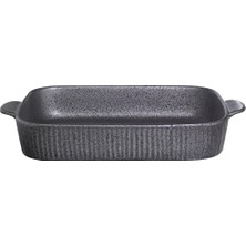 Paşabahçe Antrasit Porselen Fırın Kabı 37.5 Cm, Borcam