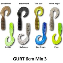 Han Fishing Hanfish Gurt 60 6cm Silikon Yem 8 Adet Mix 3