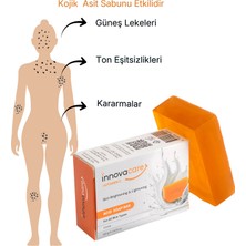INNOVACARE %1 Kojik Asit & C Vitamin, Leke Karşıtı, Arındırıcı Günlük Cilt Bakım Sabunu Turunç kokulu, 120gr