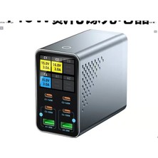 Azurtech 120W  6İN 1 Arada Hızlı Şarj Istasyonu – Usb-C & Usb-A Çoklu Port Masaüstü Şarj Cihazı