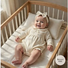 Beyzco Kids Kız Bebek Dantelli Romper