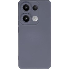 Tios Shop Krm Xiaomi Redmi Note 13 Pro 4g Kılıf Nano Içi Kadife Silikon - Gri Krm