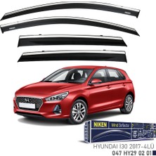 Niken Hyundai I30 2017 Kromlu Cam Rüzgarlığı 4'lü