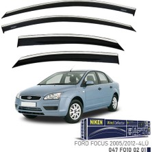 Niken Ford Focus 2005-2012 Kromlu Cam Rüzgarlığı 4'lü