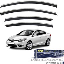 Niken Renault Fluence 2009 Kromlu Cam Rüzgarlığı 4'lü