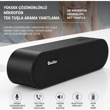 Azurtech R Kablosuz Bluetooth Hoparlör – Hd Mikrofonlu, Eller Serbest Görüşme, Taşınabilir Stereo Bluetooth Speaker