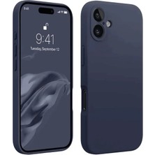 Tios Shop Krm Apple Iphone 16 Plus Kılıf First Silikon - Lacivert Krm