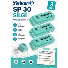 ArtMaster Yeşil Silgi Orta Boy Pvc Silgi 3 Adet Pelikan Yeşil Yumuşak Silgi Ufalanmayan Okul Büro Yerli Üretim Ekstra Yumuşak