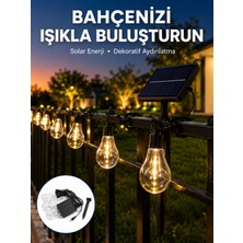 Toyigoo Solar LED Ampul Işık Dış Mekan Bahçe Pergola Balkon Dekoratif Aydınlatma - Lisinya