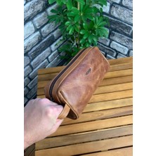 Guard Antik Taba Unisex Hakiki Deri El Çantası // GRD260701WT474