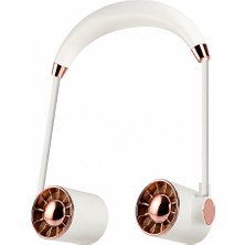 Raylax Boyun Fan Esnek Taşınabilir USB Şarjlı 3 Kademeli Ergonomik Boyun Fanı Vantilatör Soğutucu