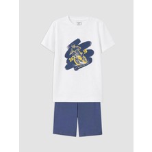 Lc Waikiki Yeni Sezon Erkek Çocuk Baskılı Şortlu Pijama Takımı