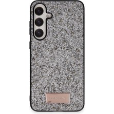 Onegif Samsung Galaxy A05S Veloura Kılıf – Simli Parlak Yüzey Premium Tasarım - Gümüş